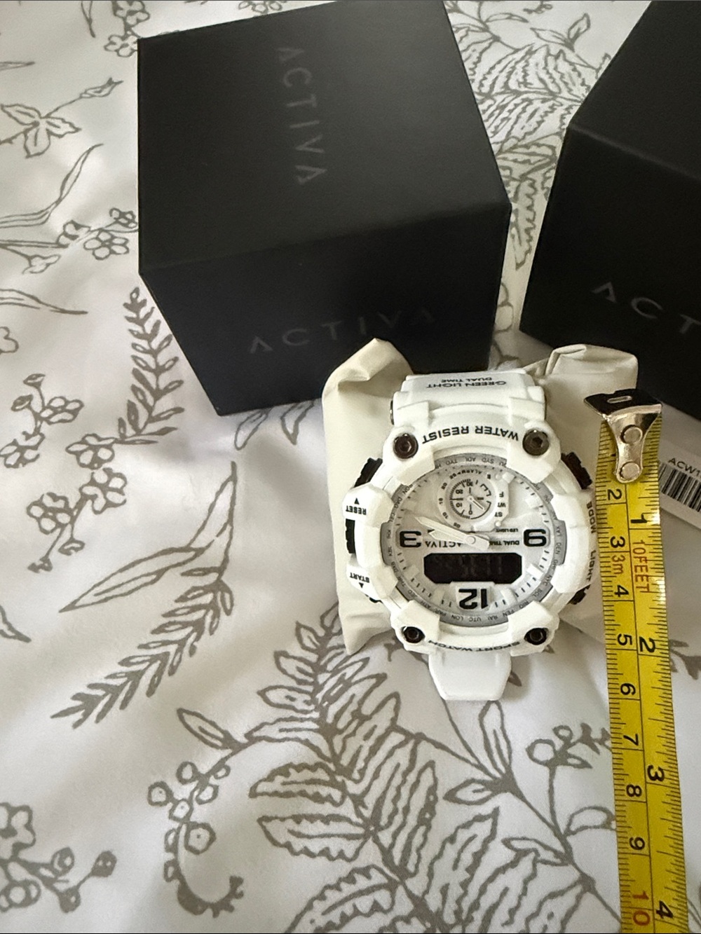 Ativa White and Black Dual-Time Sport Watch - Picture 7 of 8